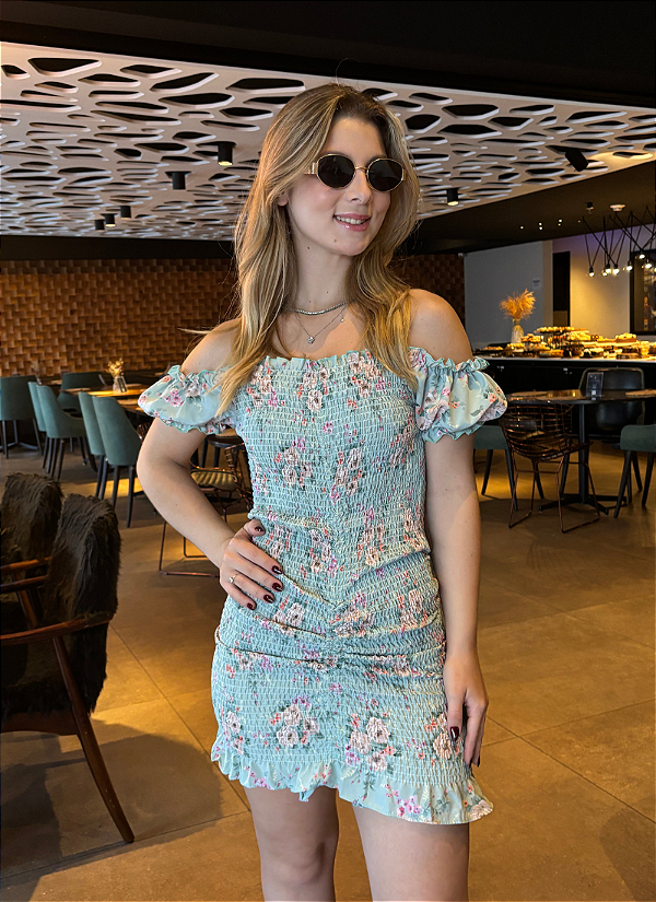 Vestido Tubinho Floral Lara