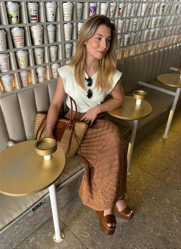 Saia Tricô Midi Marieta