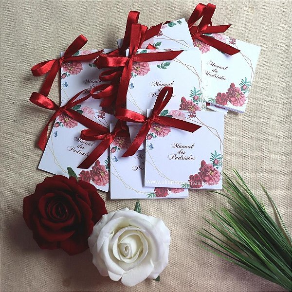 Manual para Padrinhos - Elegante e na Cor Marsala