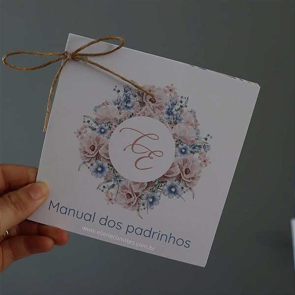 Manual para Padrinhos - Tema Azul Serenity