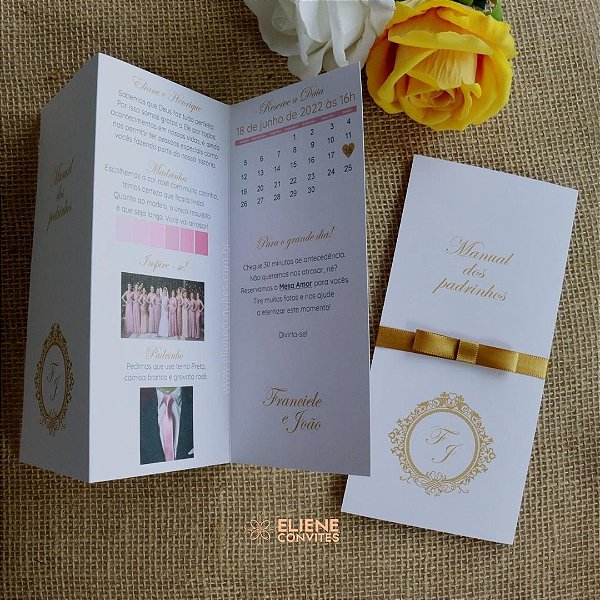 Manual dos Padrinhos: Rosê e Dourado