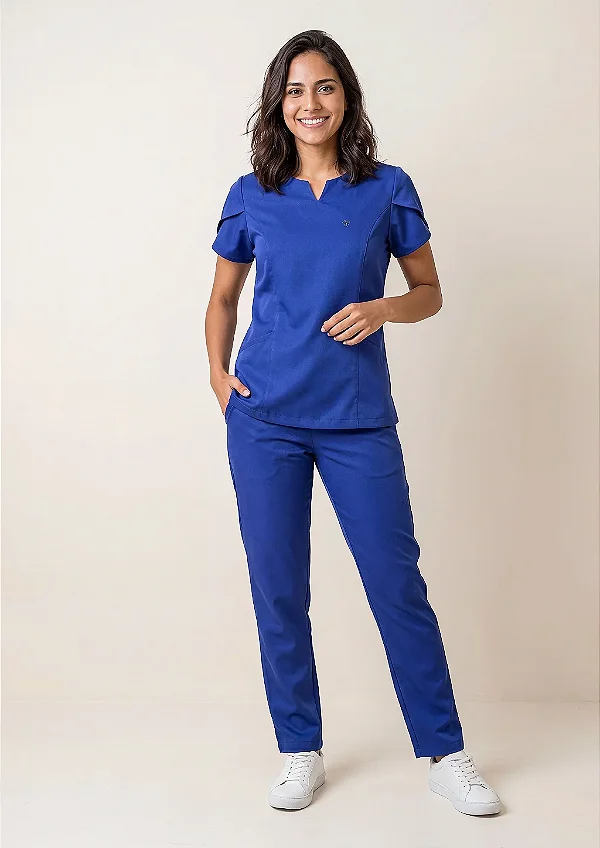 Scrub Feminino Serena - Azul Royal