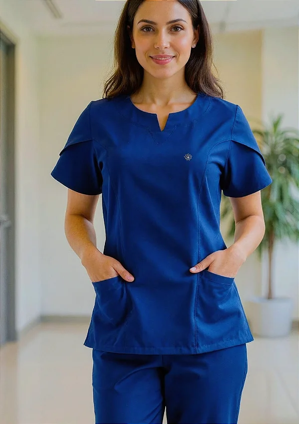 Scrub Feminino Serena - Azul Royal