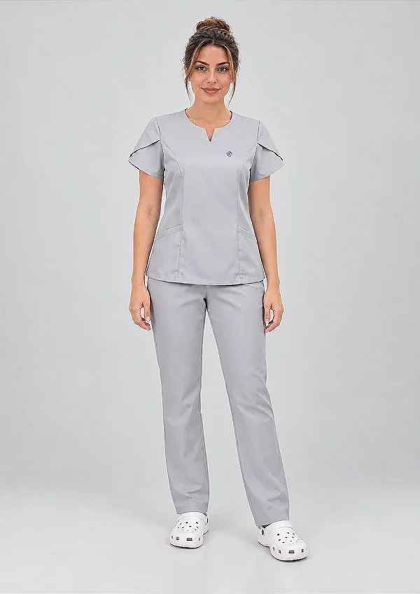 Scrub Feminino Serena - Prata