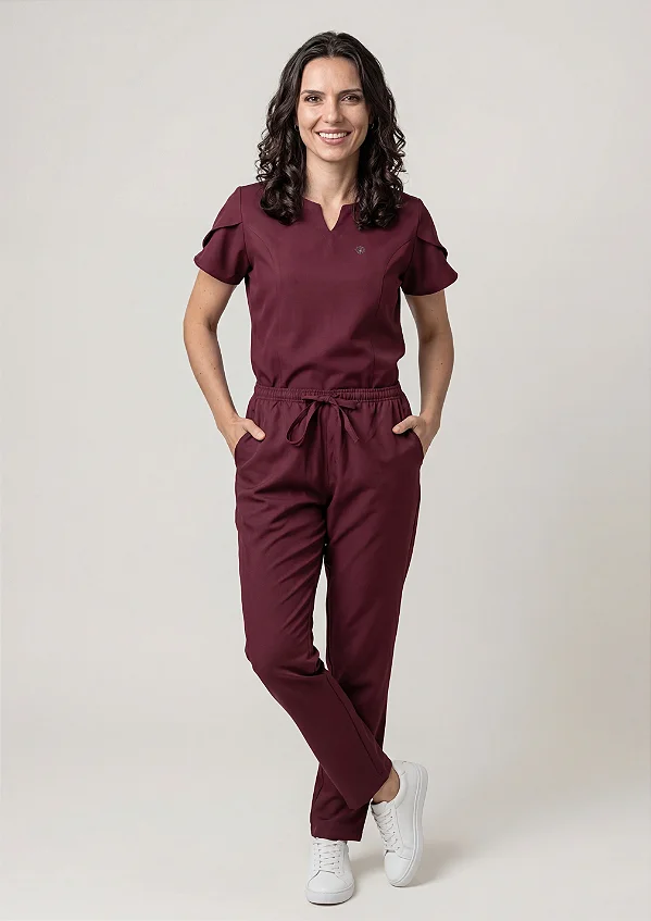Scrub Feminino Serena - Vinho