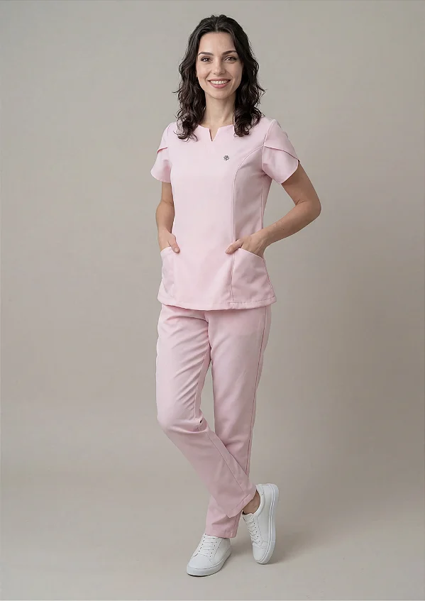 Scrub Feminino Serena - Rosa