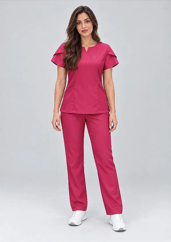 Scrub Feminino Serena - Cereja Doce