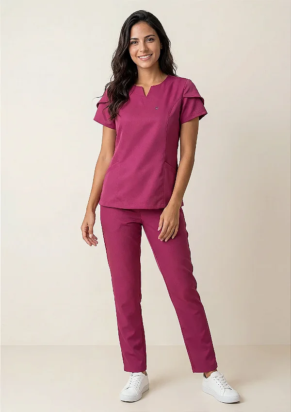 Scrub Feminino Serena - Cereja Doce