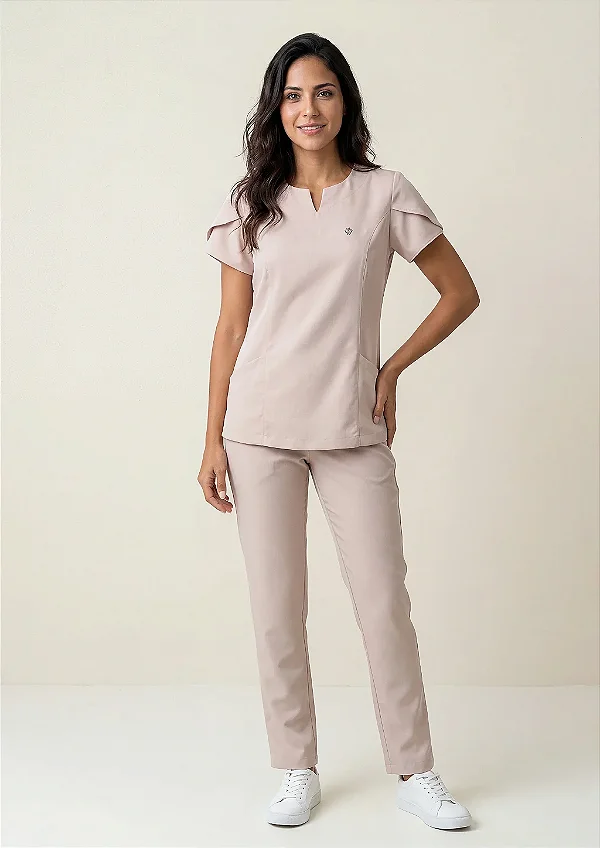 Scrub Feminino Serena - Nude