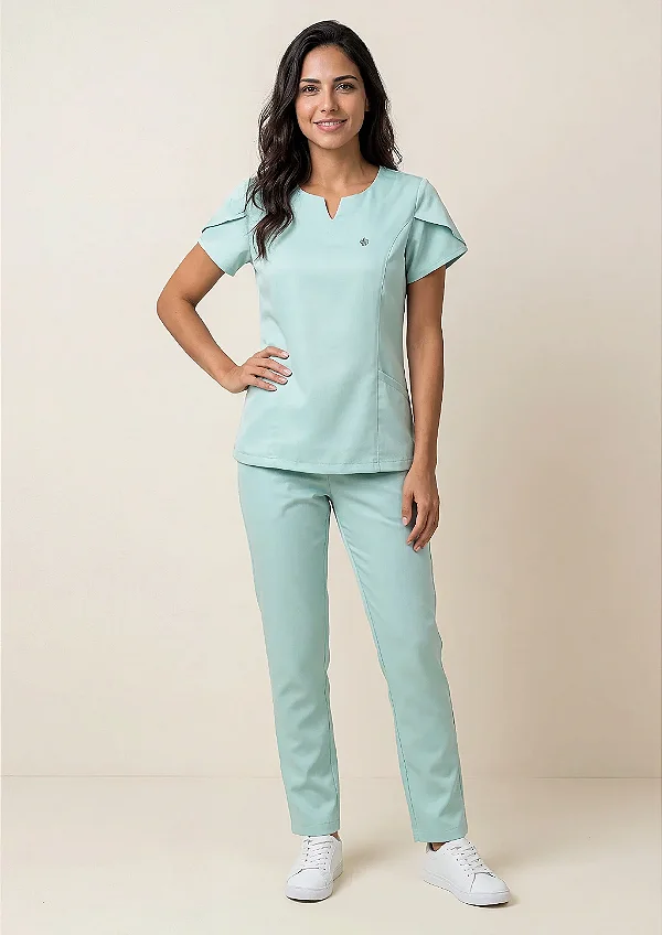 Scrub Feminino Serena - Verde Aruba