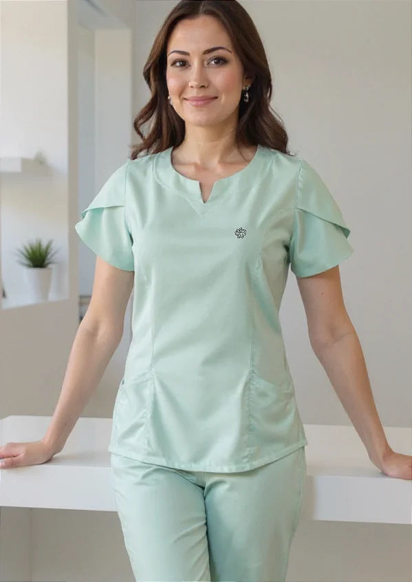 Scrub Feminino Serena - Verde Aruba