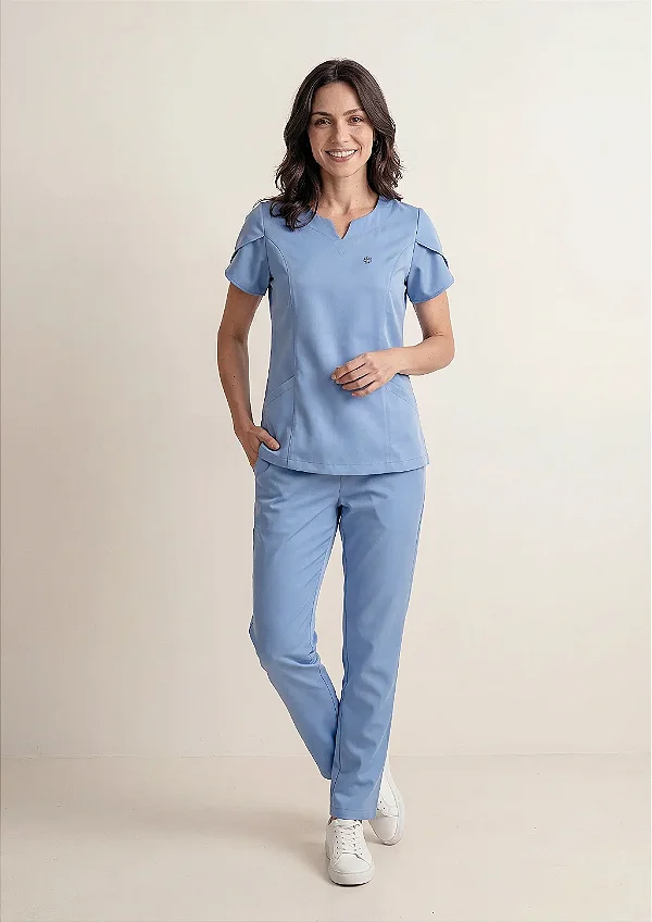 Scrub Feminino Serena - Azul Céu