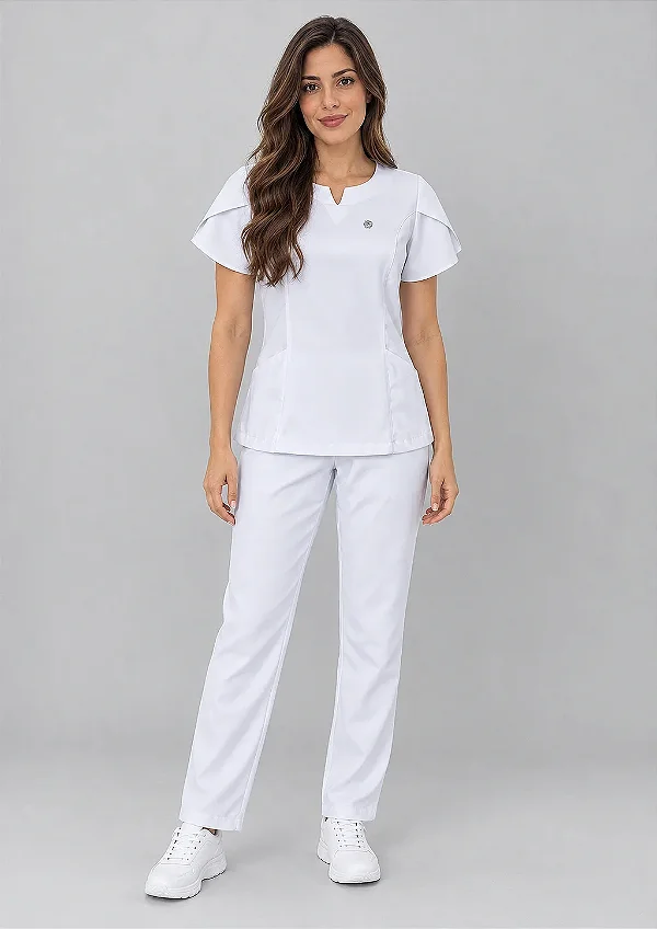 Scrub Feminino Serena - Branco