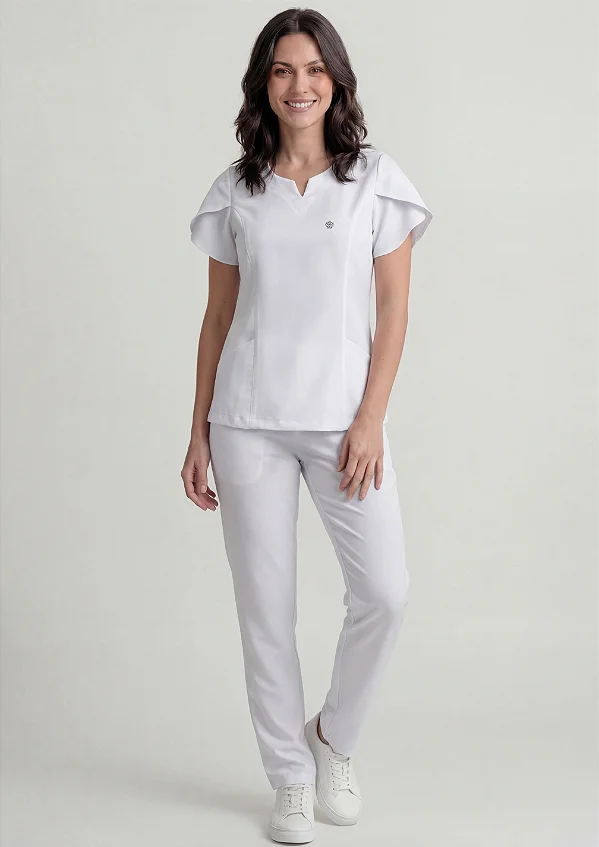 Scrub Feminino Serena - Branco