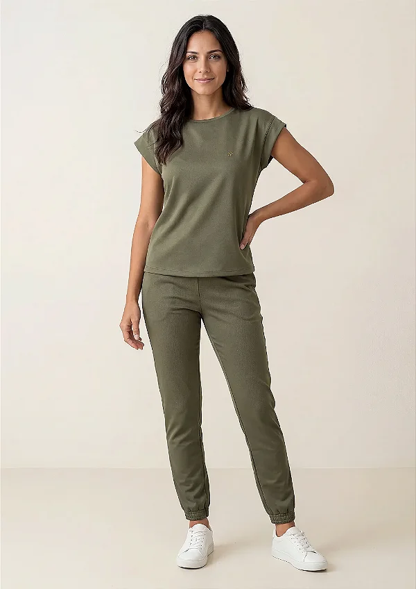 Scrub Feminino Monique - Verde Alcaparra