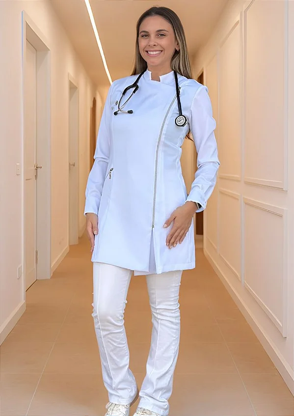 Jaleco Feminino Liz - Branco
