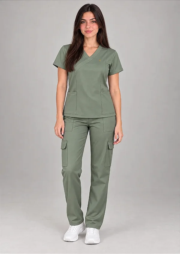 Scrub Feminino Stella - Verde Alcaparra
