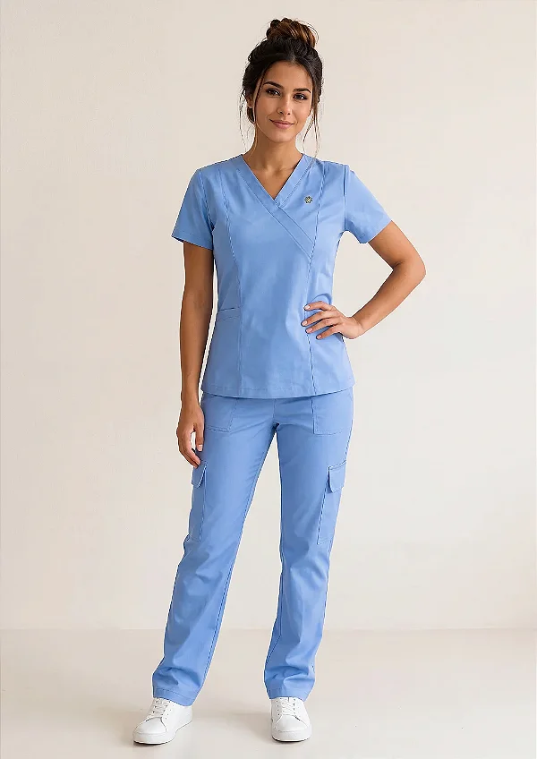 Scrub Feminino Stella - Azul Céu