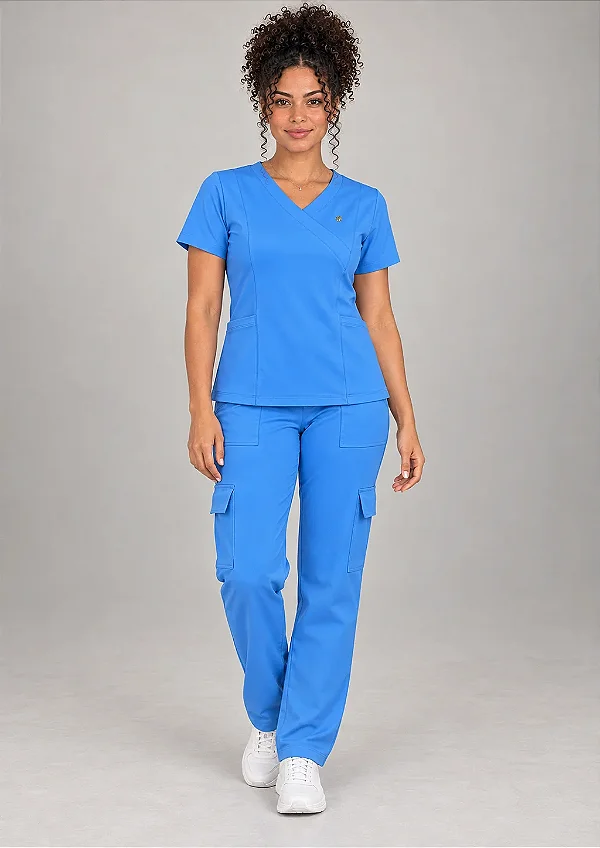 Scrub Feminino Stella - Azul Céu