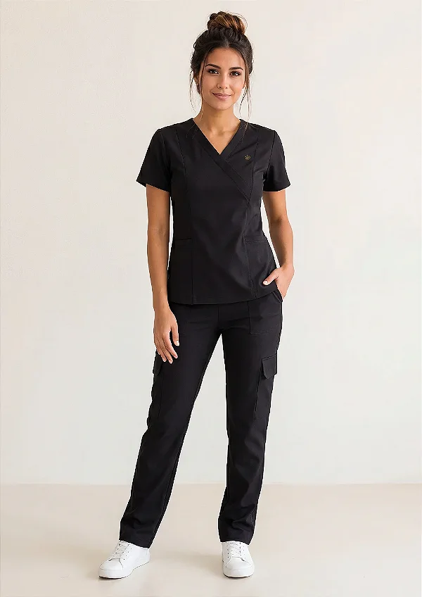 Scrub Feminino Stella - Preto