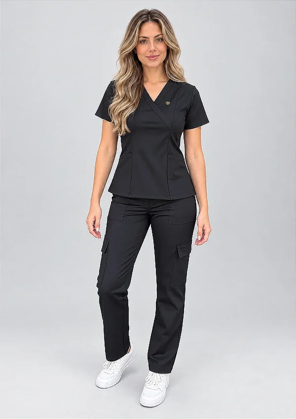 Scrub Feminino Stella - Preto