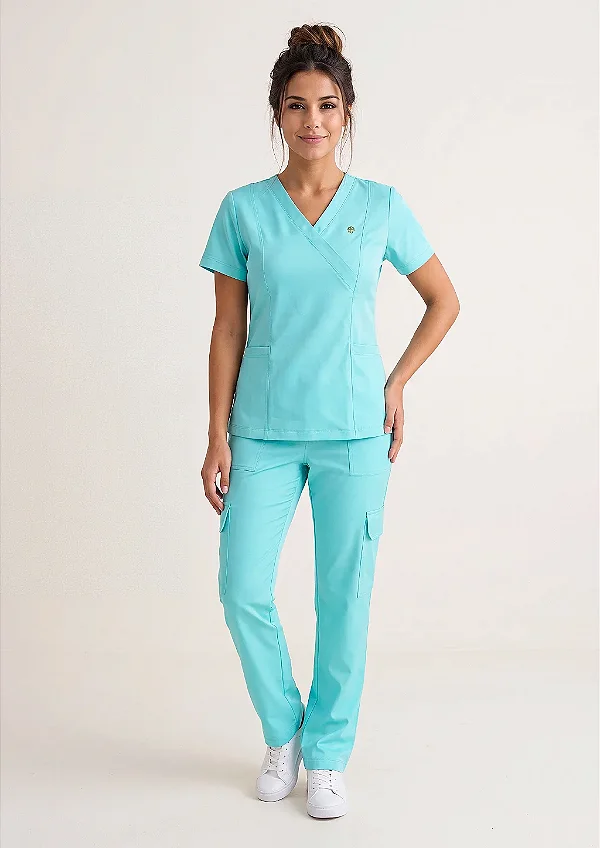 Scrub Feminino Stella - Verde Aruba