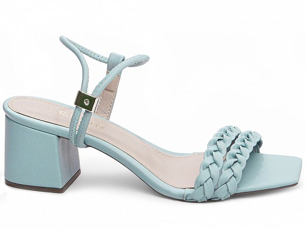 Sandália Feminina Salto Medio Azul Torricella AVS 457.004.104D