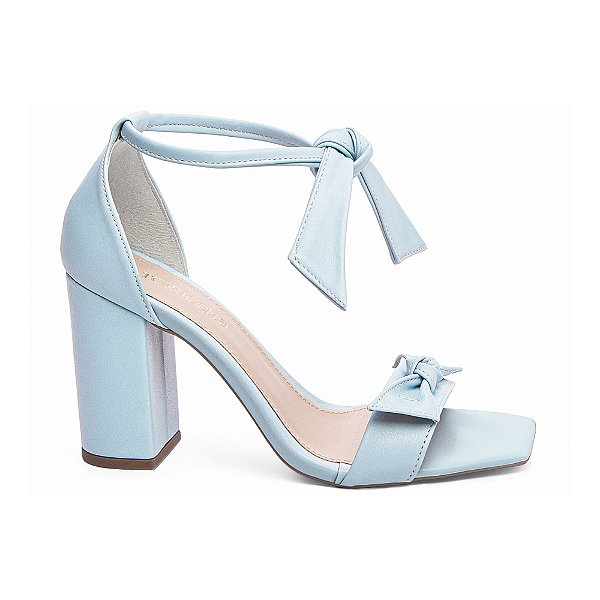 Sandália Feminina Azul Casual Salto Grosso Torricella AVS FST025D