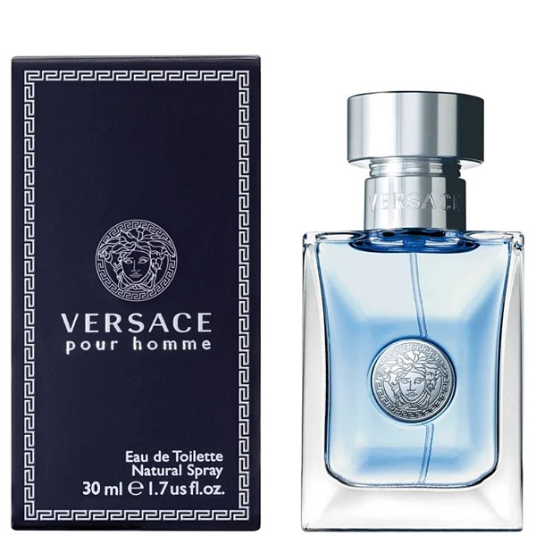 Eau De Toilette Spray Masculino - Versace - Versace Pour Homme 50ml
