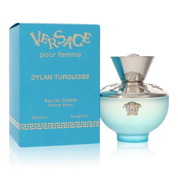 Eau De Toilette Spray Feminino - Versace - Versace Pour Femme Dylan Turquoise
