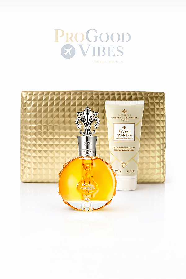 Kit Royal Marina Diamond Feminino 100ml + Body Lotion + necessaire EDP