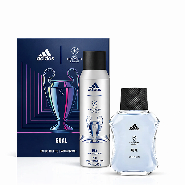 Kit Adidas UEFA Champions League Goal Perfume 100ml + antitranspirante 150ml