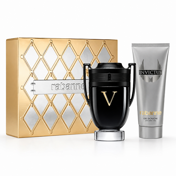 Kit Rabanne Invictus Victory Masculino EDP 100ml + Shower Gel 100ml