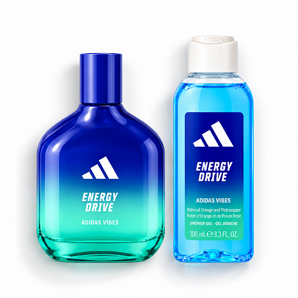 Kit Adidas Vibes Energy Drive EDP 100ml + Shower Gel