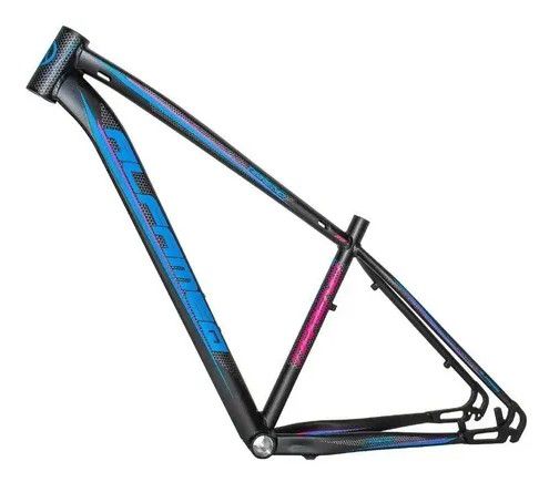 Quadro bicicleta bik mtb alfameq tirreno alum pt/az/rs f T17