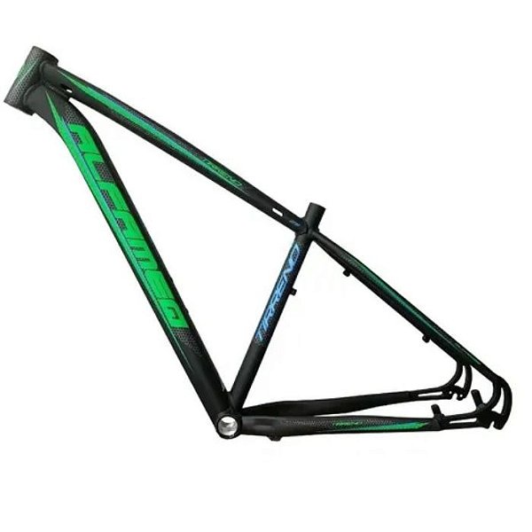 Quadro Bicicleta Mtb Alfameq Tirreno 29x15 Pt/Vd Brilho