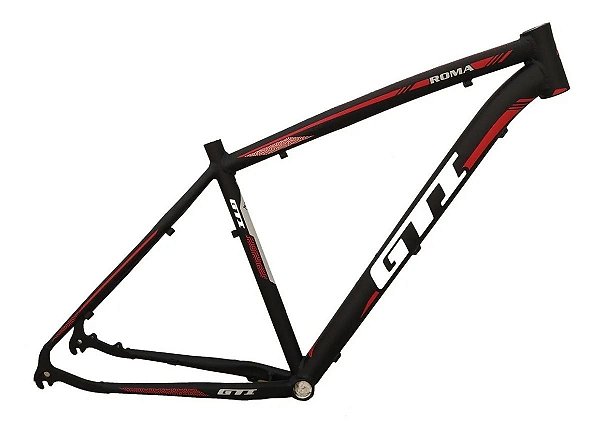 Quadro Bicicleta Bike Mtb Aluminio 29 Gti Roma Pto/Verm T17