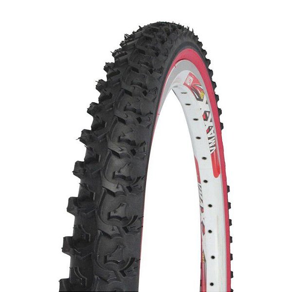 Pneu Bicicleta Ciclismo Bike Kenda k831 26X1.95 F. Vermelha
