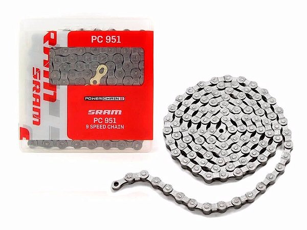 Corrente Bicicleta Bike Ciclismo Mtb Speed Sram Pc-951 9v