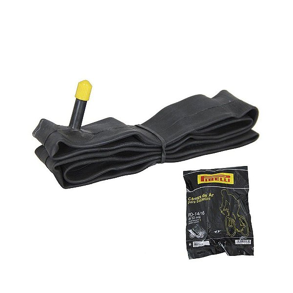Câmara de Ar Bicicleta Pirelli PD-14/16 AV 33mm Válvula Americana