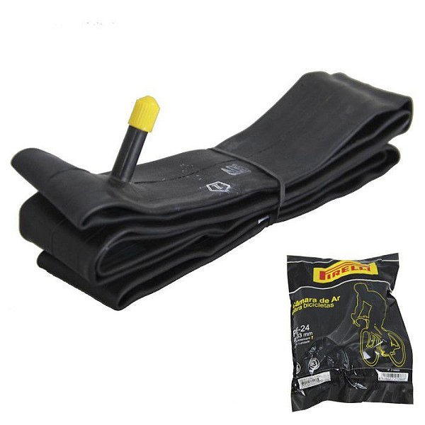 Câmara de Ar Bicicleta Pirelli Pe-24 1.50/2.00 33mm Válvula Americana