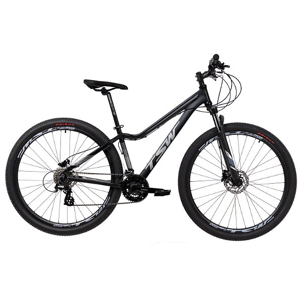 BICICLETA CICLISMO BIKE MTB TSW POSH PLUS ARO 29X15.5 24V PT