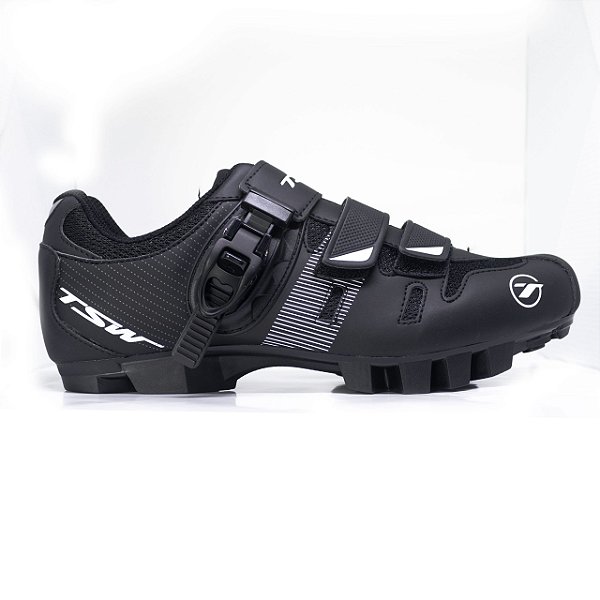 Sapatilha Calçado Bicicleta Bike Mtb Tsw Cave Pto/Bco 42 EUR