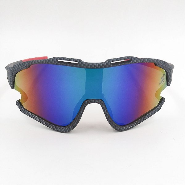 Óculos Ciclismo Esporte Action Mask Ride Carbono Lente Color