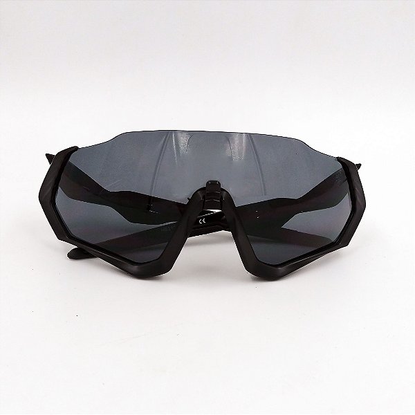 Óculos Ciclismo Esporte Action Bad Mask Lente Preta