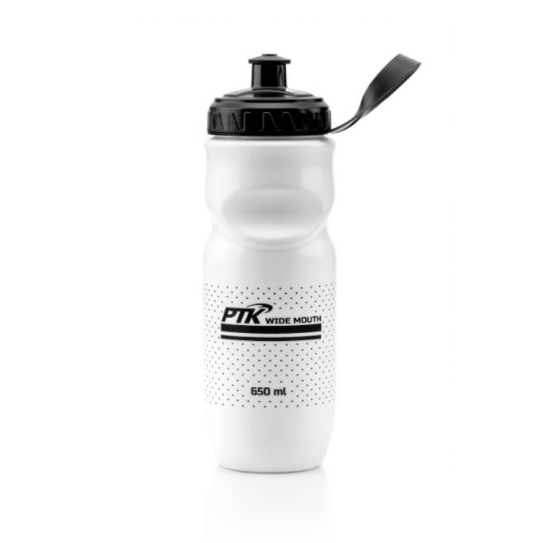 Caramanhola Garrafa Squeeze Ptk Boca Larga 650Ml Branca