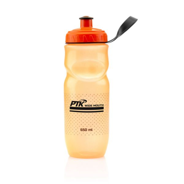 Caramanhola Garrafa Squeeze Ptk Boca Larga 650Ml Laranja