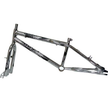 Kit Quadro e Garfo Aço DNZ Aro 20 Freestyle Fly Cross Bmx