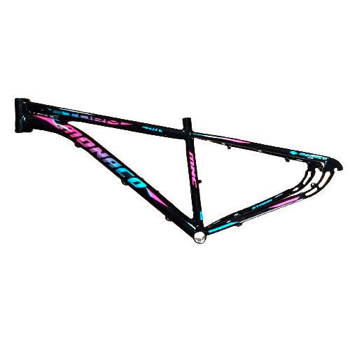 Quadro Bicicleta Bike MTB Monaco Storm 29x19 Pt/Az/Rs