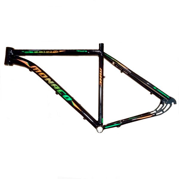 Quadro Bicicleta Bike MTB Monaco Storm 29x15 Pt/Vd/Lj